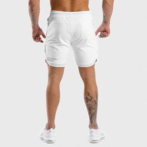 HYPE Shorts - White with Black Panels