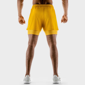 Hybrid Performance 2-in-1 Shorts - Yellow