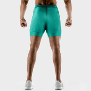 Hybrid Performance 2-in-1 Shorts - Ocean