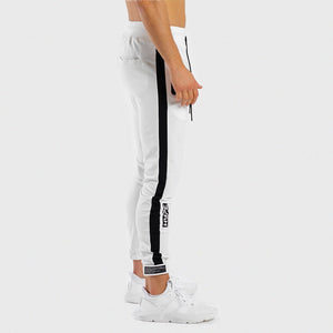 HYPE Joggers - White with Black Panel