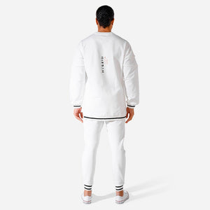 Hybrid Oversize Sweatshirt - White