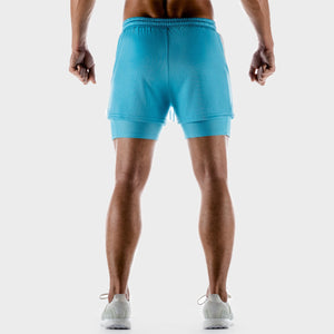 Hybrid Performance 2-in-1 Shorts - Blue