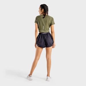 Flux Crop Tee - Khaki