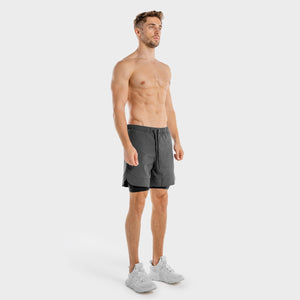 Limitless 2-in-1 Shorts - Charcoal And Black