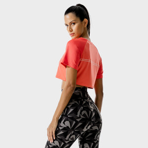 LAB360° Crop Tee - Hot Coral