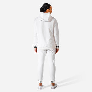 Hybrid Vertical Hoodie - White