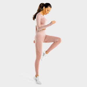 Marl Seamless Leggings - Rose Gold