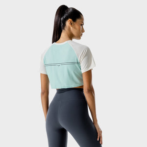 LAB360° Crop Tee - Pastel Turquoise