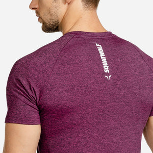 Melange Tee - Maroon