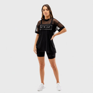 Vibe Mesh Tee - Black