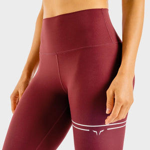 Flux Leggings - Maroon