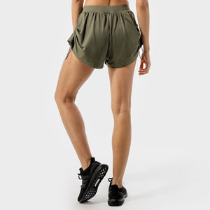 Flux 2-in-1 Shorts - Khaki & White