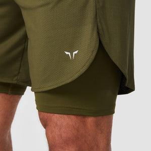 Core Mesh 2-in-1 Shorts - Khaki