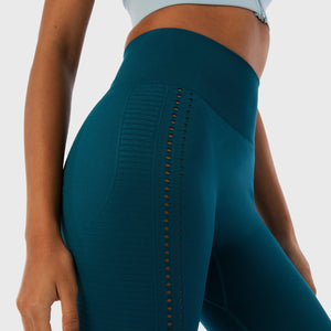 Infinity Seamless Workout Leggings - Blue Coral