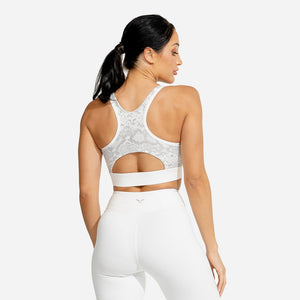 Limitless Snake Sports bra - Snow