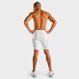 Wolf Compression Shorts - White