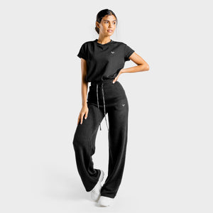 Luxe Wide Leg Pants - Onyx