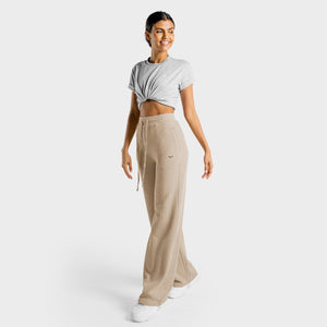 Luxe Wide Leg Pants - Stone