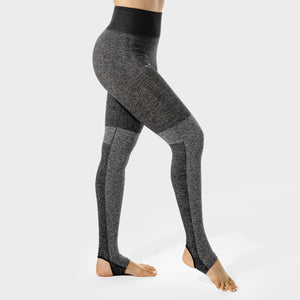 Women's Fitness - Seamless Leggings - Black Marl