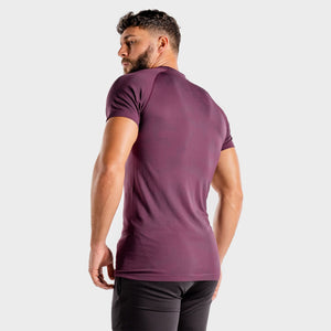 Wolf Seamless Tee - Burgundy