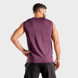 Wolf Seamless Tank - Burgundy