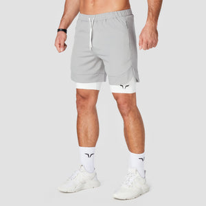 Limitless 2-in-1 Shorts - Light Grey