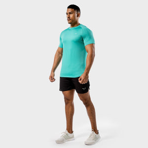 Core Mesh Tee - Aqua