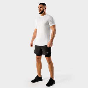 Core Mesh Tee - White