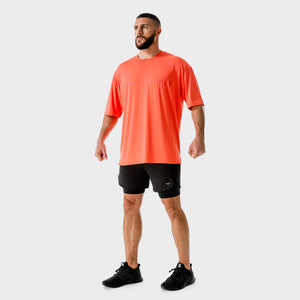 LAB360° Oversized Tee - Hot Coral