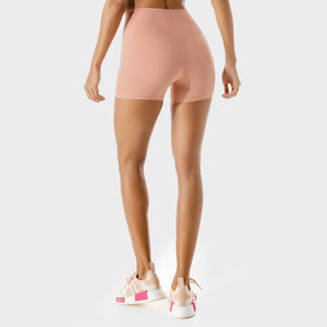Women's Fitness - Tie Shorts - Peachy Keen