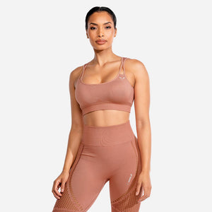 Meta Sports Bra - Rose Gold