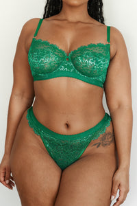 Desire Balcony Bra (Set) - Emerald