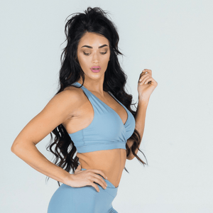 Athena Pastel Blue Look | Bra + Leggings