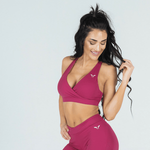 Athena Deep Fuchsia Look | Bra + Leggings