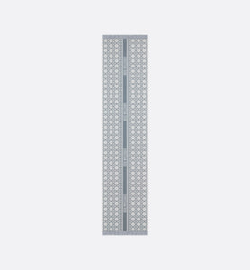 Dior Cannage Scarf • Light Blue and White Cashmere and Virgin Wool
