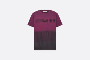 T-Shirt • Deep Fuchsia and Black Tie & Dior Cotton Jersey with Signature