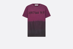 T-Shirt • Deep Fuchsia and Black Tie & Dior Cotton Jersey with Signature