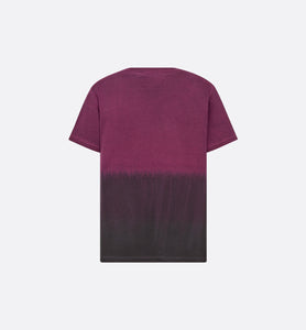 T-Shirt • Deep Fuchsia and Black Tie & Dior Cotton Jersey with Signature