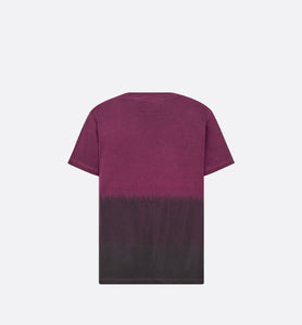 T-Shirt • Deep Fuchsia and Black Tie & Dior Cotton Jersey with Signature