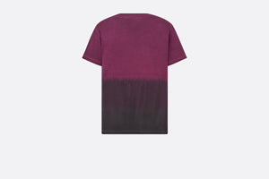 T-Shirt • Deep Fuchsia and Black Tie & Dior Cotton Jersey with Signature