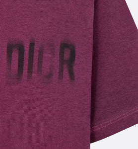 T-Shirt • Deep Fuchsia and Black Tie & Dior Cotton Jersey with Signature