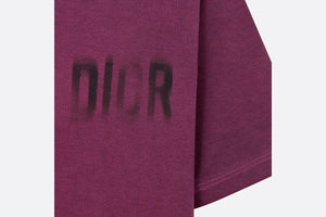 T-Shirt • Deep Fuchsia and Black Tie & Dior Cotton Jersey with Signature