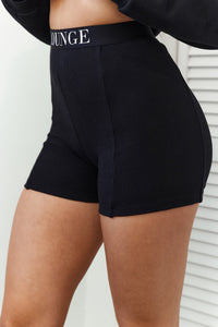 Essential Ribbed Shorts - Black