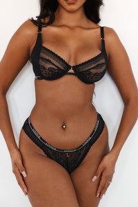 Liberty Balcony Bra (Set) - Black