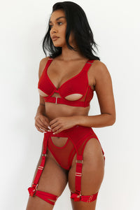 Luna Intimates Bra (Set) - Red