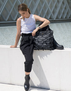 Star Tote Bag Alma Matt Black