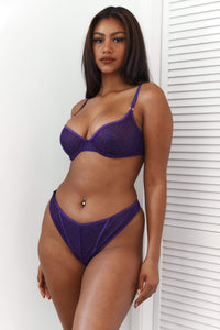 Icon Balcony Bra (Set) - Purple