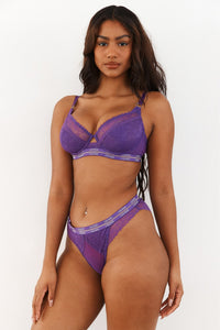 Vogue Balcony Bra (Set) - Purple