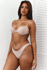 So Soft Ribbed T-Shirt Bra (Set) - Taupe