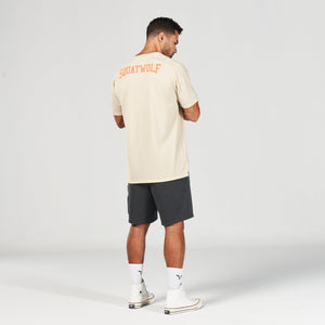 Golden Era Legacy Oversized Tee - Brown Rice